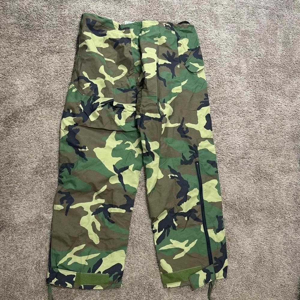 US Military Woodland Camo Extended Cold Weather Trouser Pants Large - Picture 6 of 8